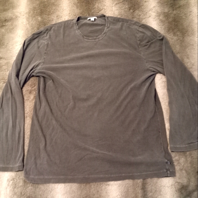 Standard James Perse Long Sleeve Abstract Graphic T-Shirt